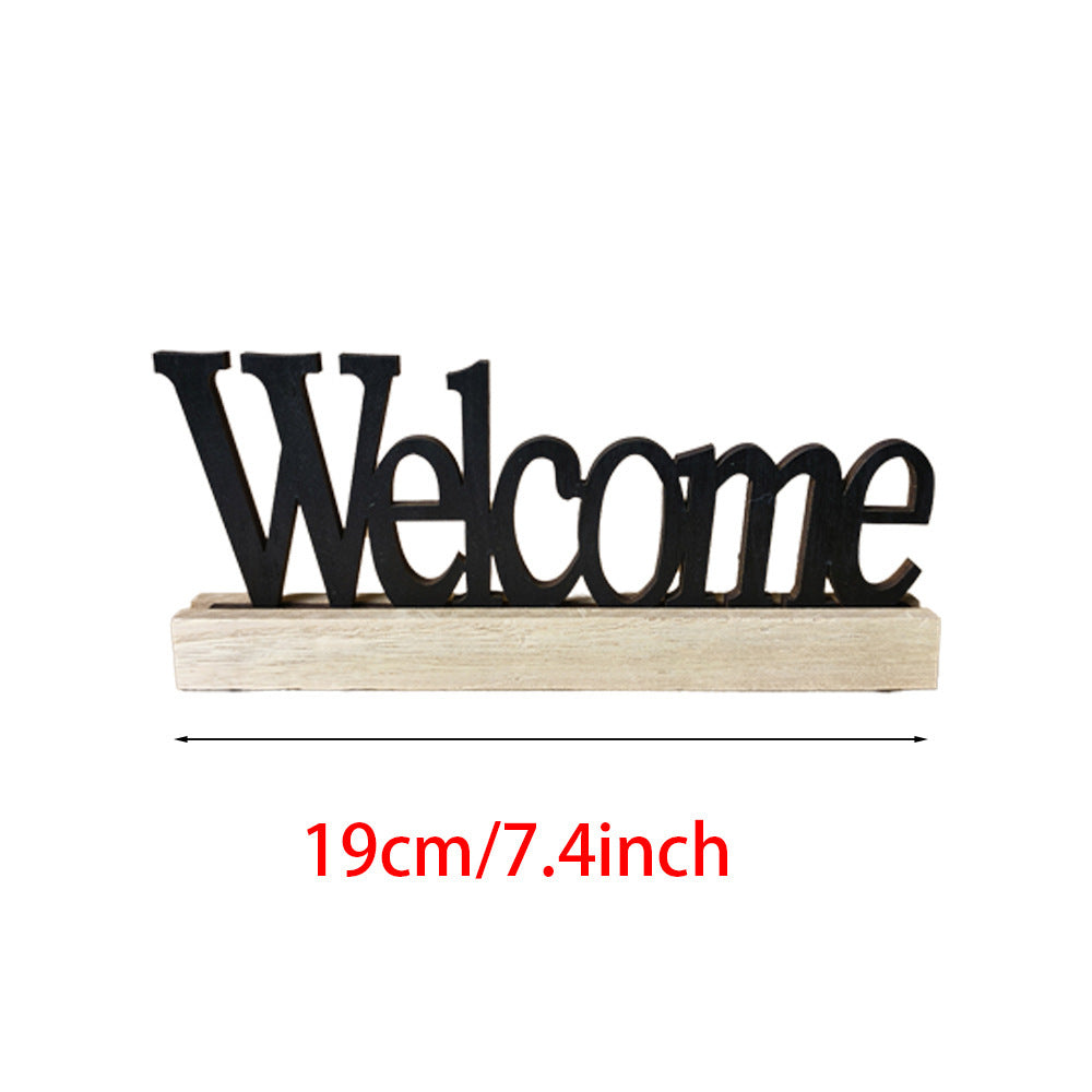Lettres décoratives creuses en bois