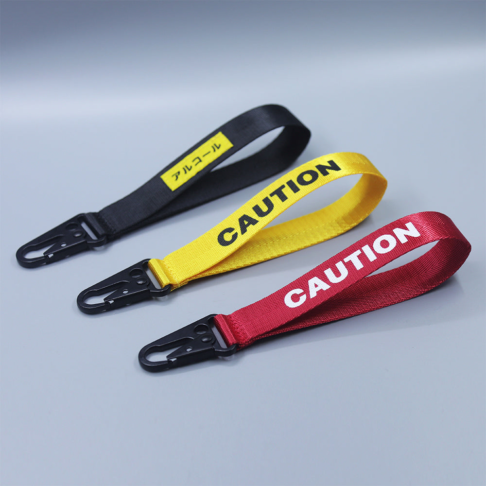 Versatile Ribbon Silkscreen Woven Label Eagle Mouth Keychain Mobile Phone Strap