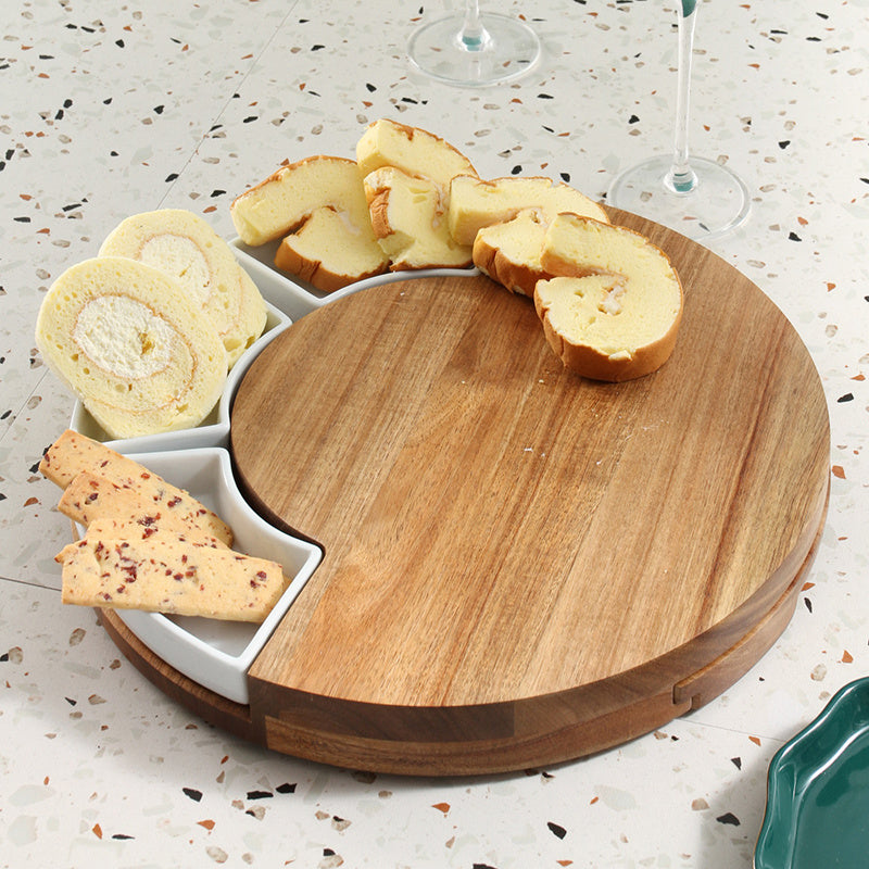 Ensemble Couteau en céramique, fourchette et planche à fromage pour cuisine