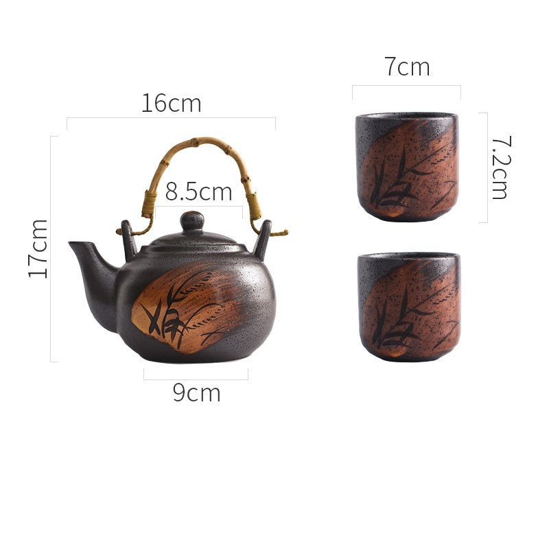 Japanese Hand Painted Tea Set Teapot Ceramic Household Cup
