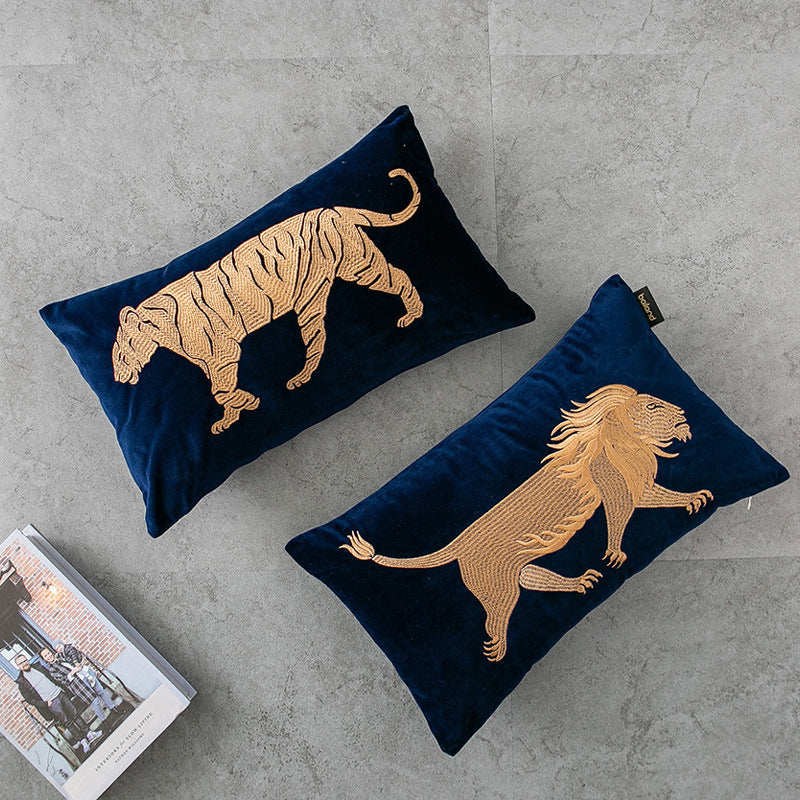 Embroidery Throw Pillow Sofa Cushion Living Room Chair Backrest Office