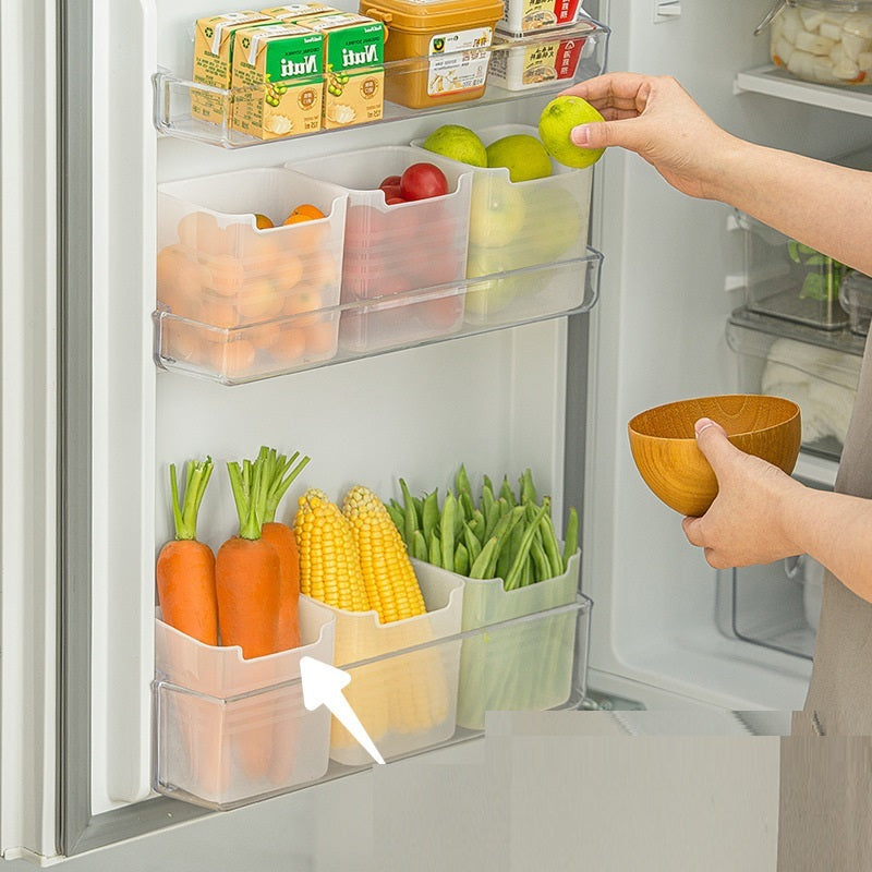 Bac de rangement latéral de réfrigérateur pour aliments longs et classement des aliments