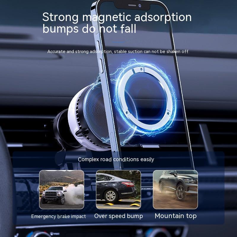 Car Mounted Wireless Charging And Cooling Bracket