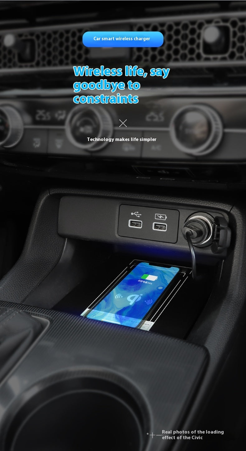 Central Control Wireless Two Door Car Charger