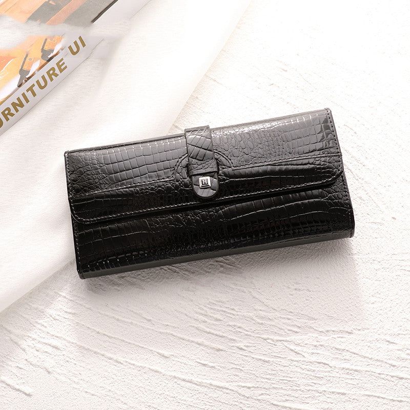 Nouveau portefeuille d'été pour femme en cuir brillant