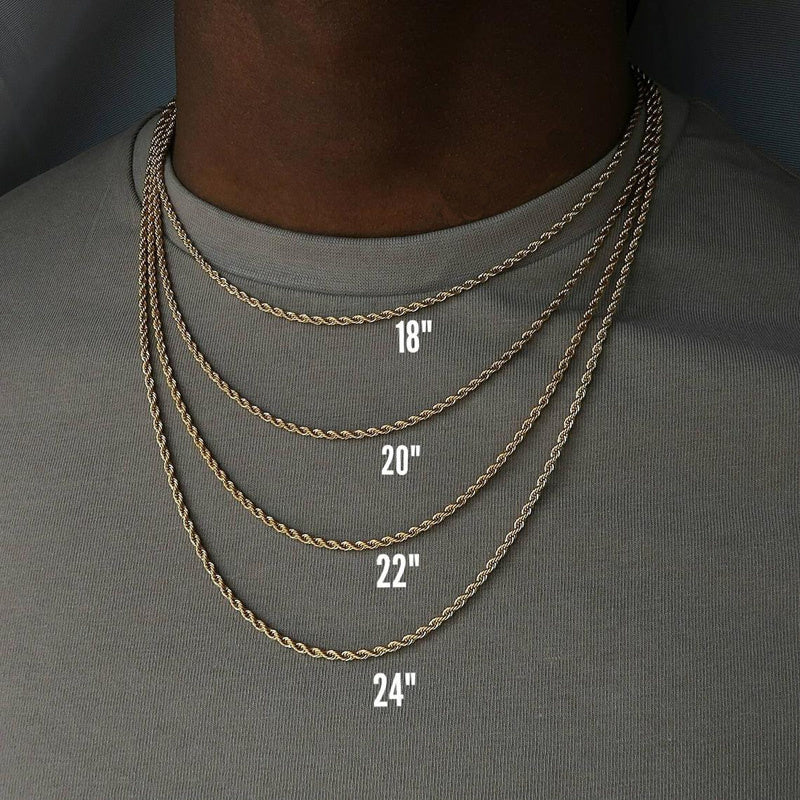 Collier chaîne cubaine Figaro en acier inoxydable pour hommes et femmes
