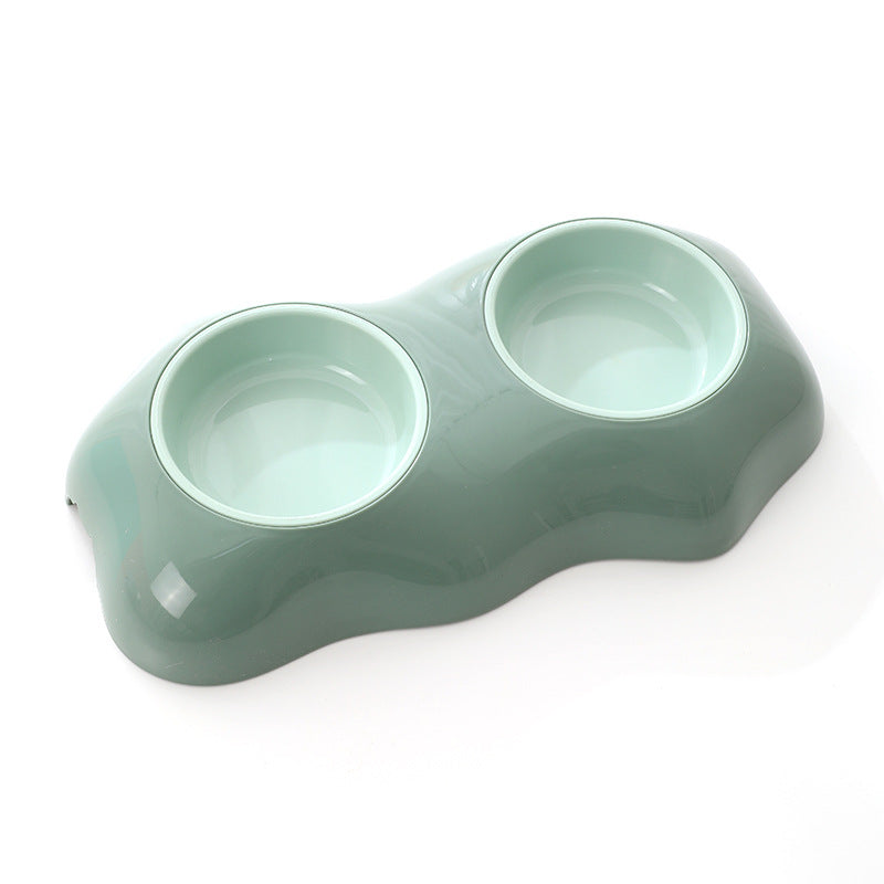 Gamelles doubles pour chiens Gamelles d'eau et de nourriture pour animaux de compagnie empêchant le renversement Gamelles pour chiots Accessoires pour animaux de compagnie Produit pour animaux de compagnie