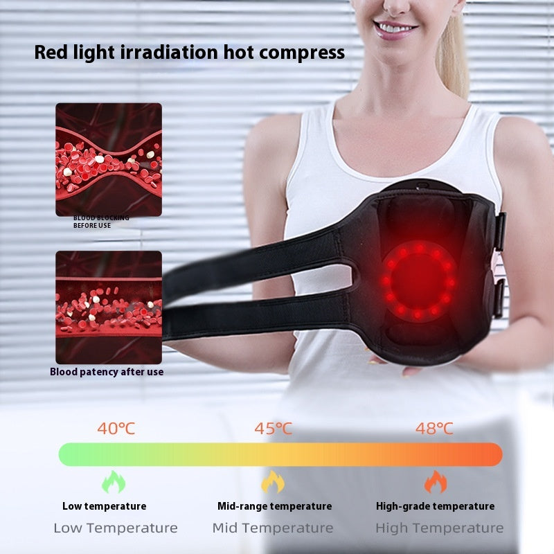 Nouveau Masseur de Genoux Chauffant Lumière Rouge et Vibrations