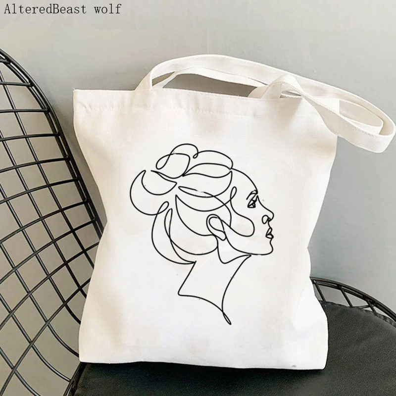 Sac de courses en toile de coton polyester zippé