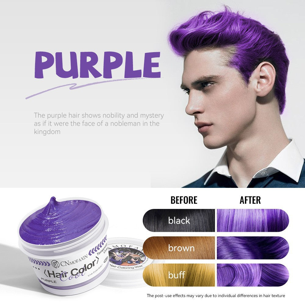 Styling Pomade Color Hair Clay Version anglaise
