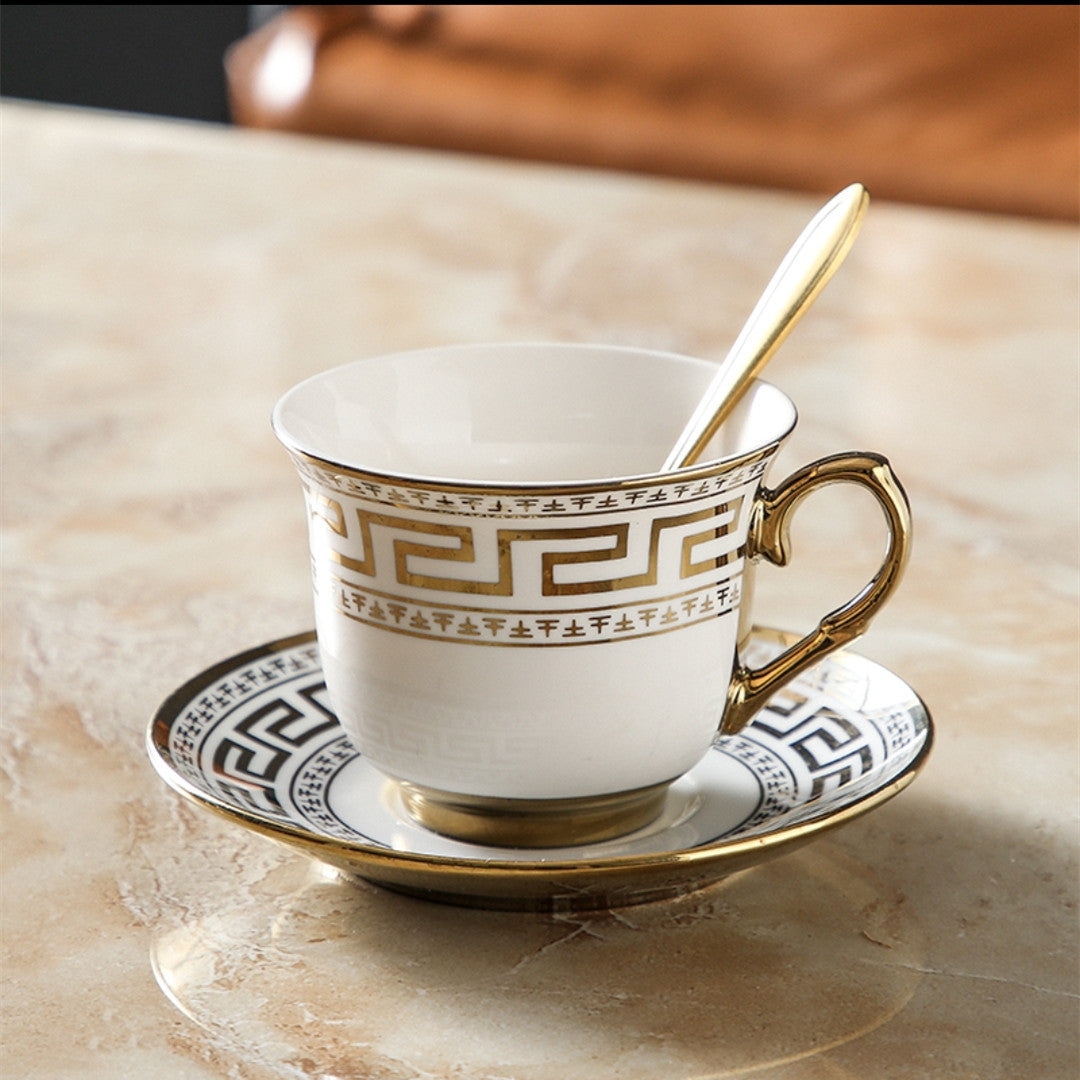 Service à café de luxe en céramique de style européen