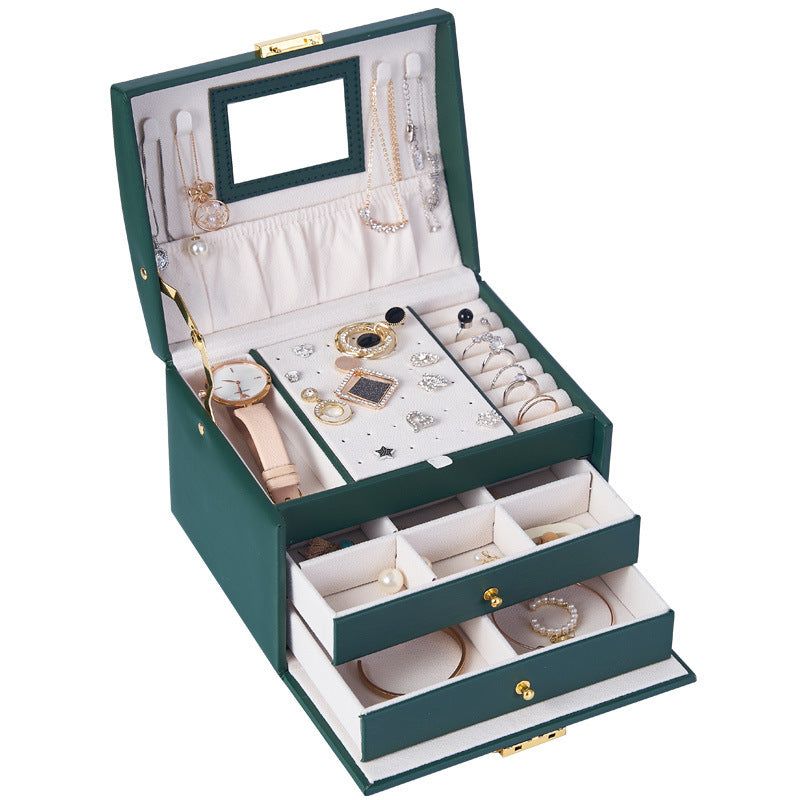 Boîte à bijoux tiroirs multiples Rangement grande capacité