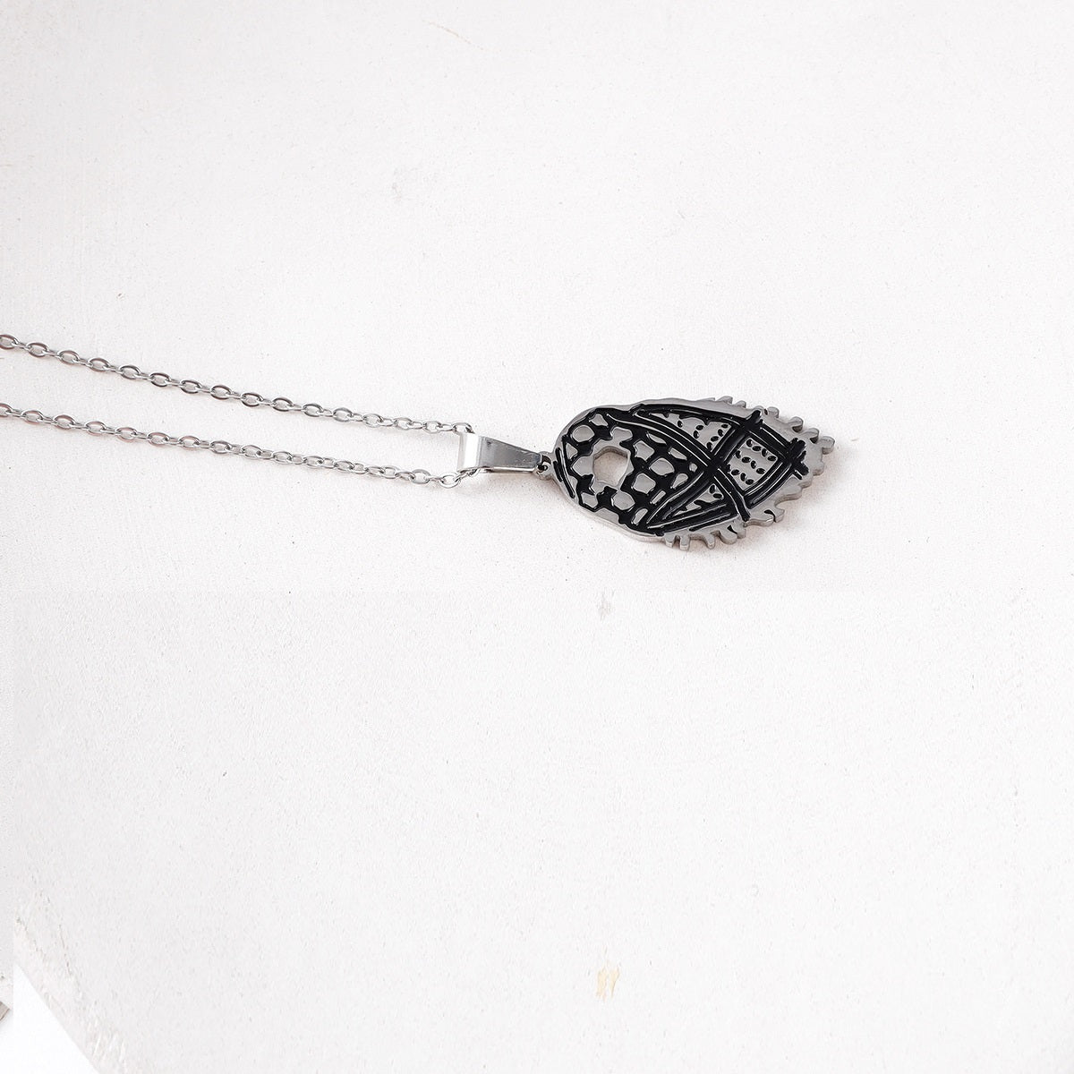 Stainless Steel Arab Palestine Gallery Fiya Scarf Necklace