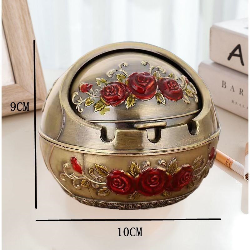 Cendrier rétro coupe-vent et incassable pour salon