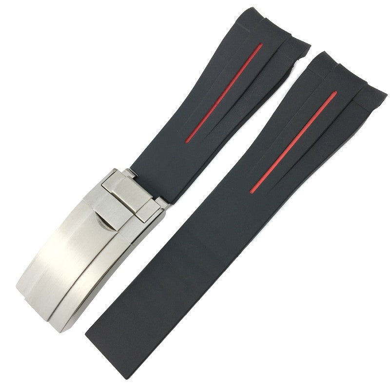 Bracelet de montre sport en caoutchouc de silicone