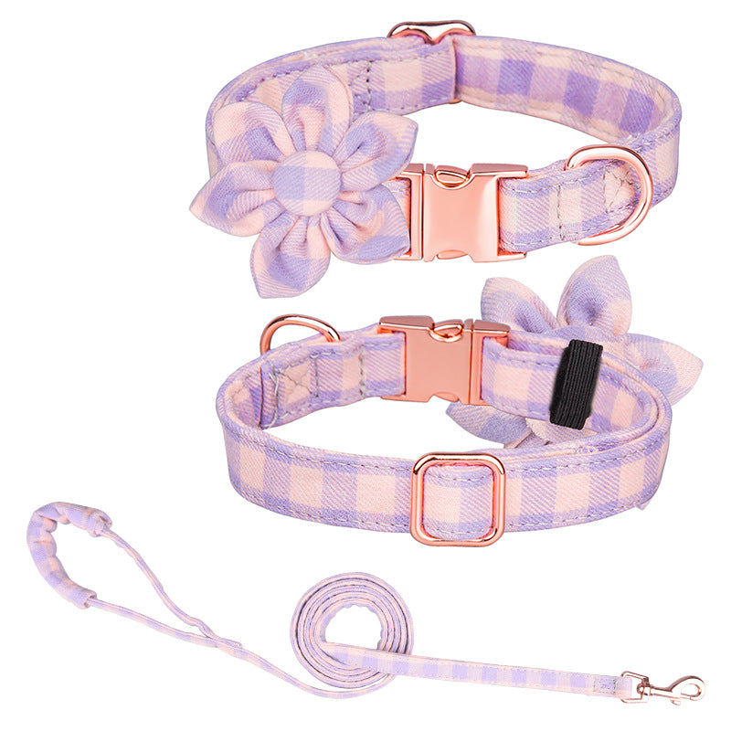 Custom Pet Collar And Leash Set