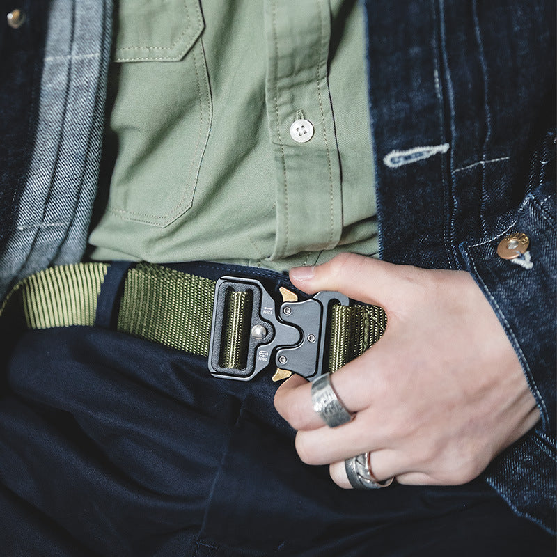Ceinture tactique automatique rétro pour hommes