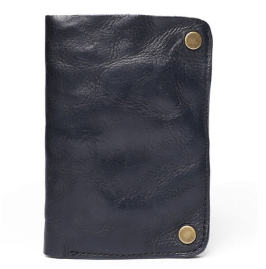 Sac à main vertical en cuir plissé pour homme, petit portefeuille zippé en cuir de vachette première couche