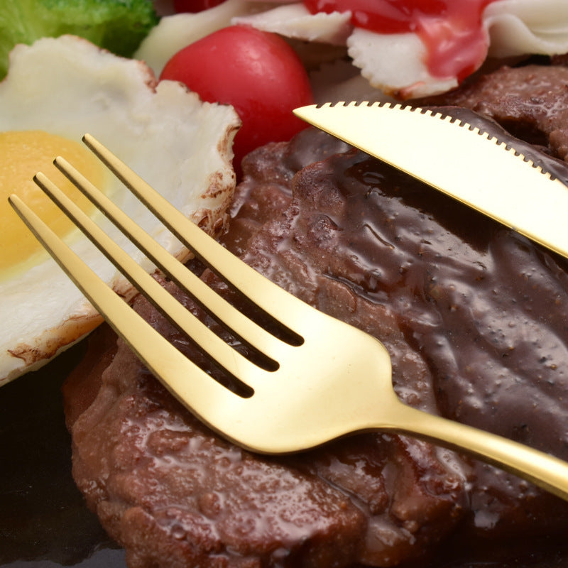 Four-piece Stainless Steel Western Knife Fork And Spoon