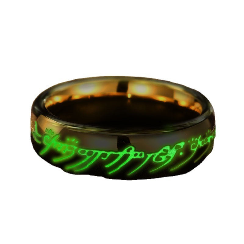 Personality Single Korean Style Non-thermochromic Ring
