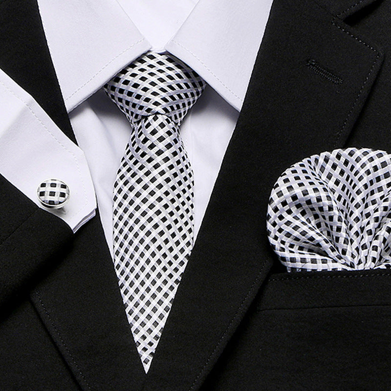 Costume trois pièces cravate homme de la nouvelle série cravate fleur de cachemire
