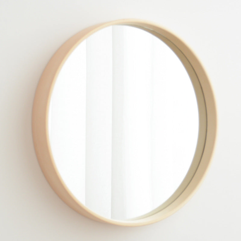 Miroir de salle de bain en bois massif à suspendre au mur pour chambre et salle de bain
