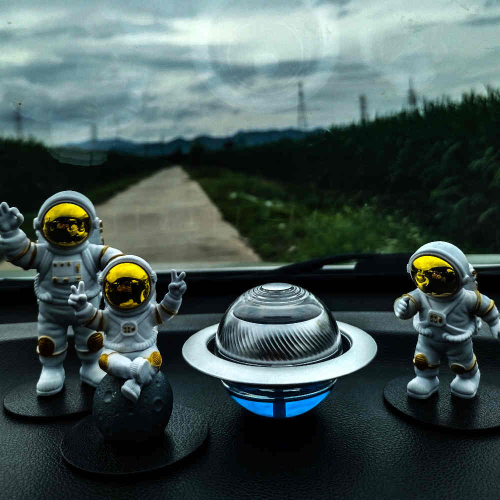 Ornement de voiture solaire Astronaute Planète Parfum