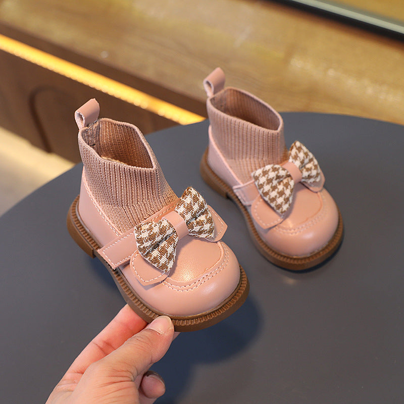 Baby Pumps Soft Bottom Toddler Shoes Women's Little Children's Leather Shoes