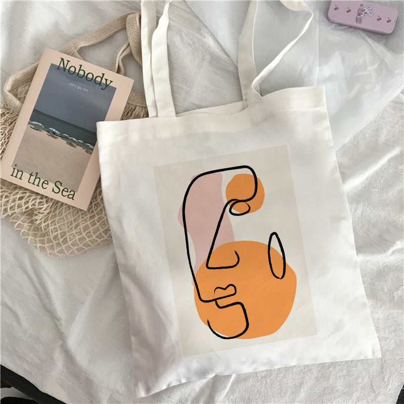 Facebook Print Large Capacity Canvas Bag
