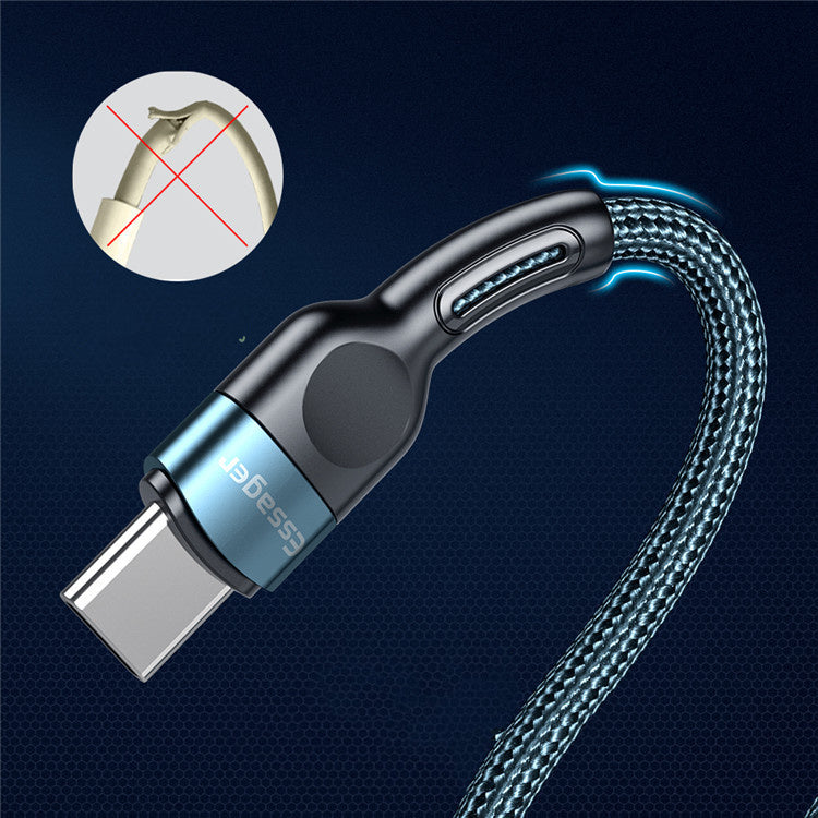Nouveau câble de données Type-C 3A pour charge rapide et transmission de données en mode privé