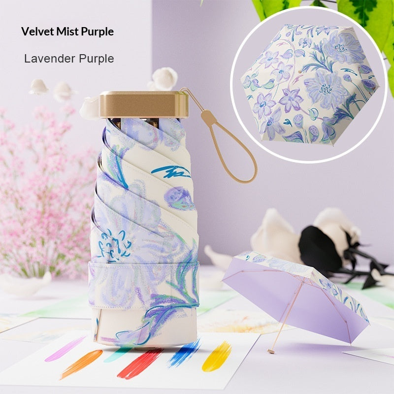 32-Rib New Chinese-Style Vintage Folding Umbrella For Sun And Rain