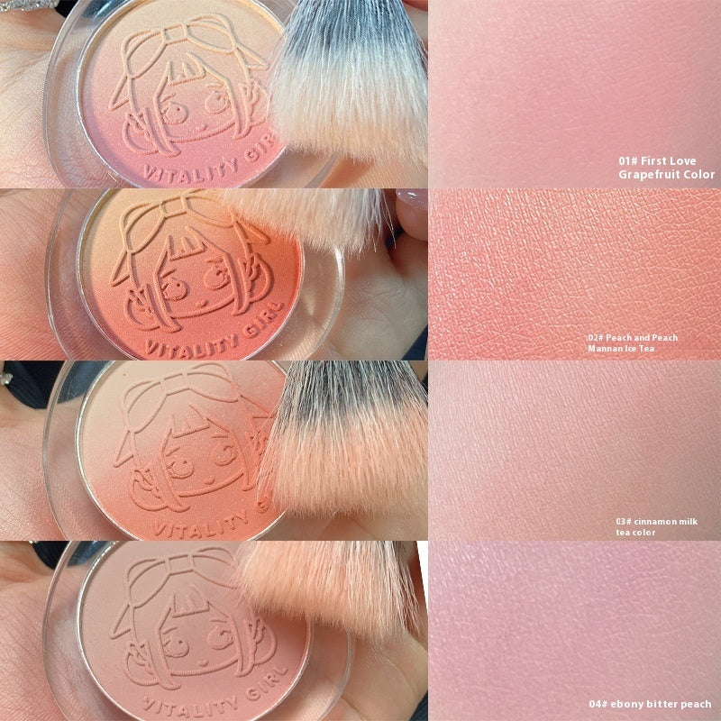 Fard à Joues Naturel Effet Dégradé Compact pour Fard à Joues et Contour des Joues