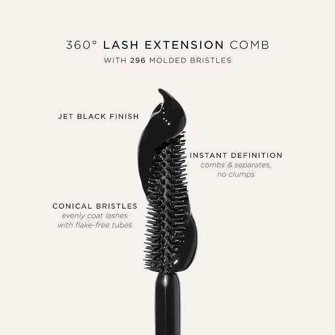 Mascara recourbant longue tenue, naturel et anti-bavures