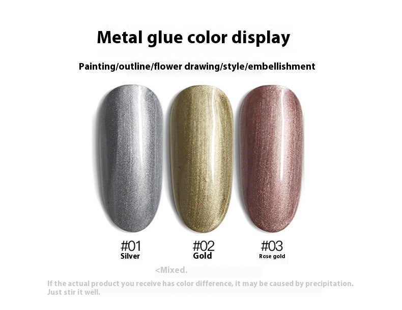 Colle Métallique Vernis à Ongles Japonais UV