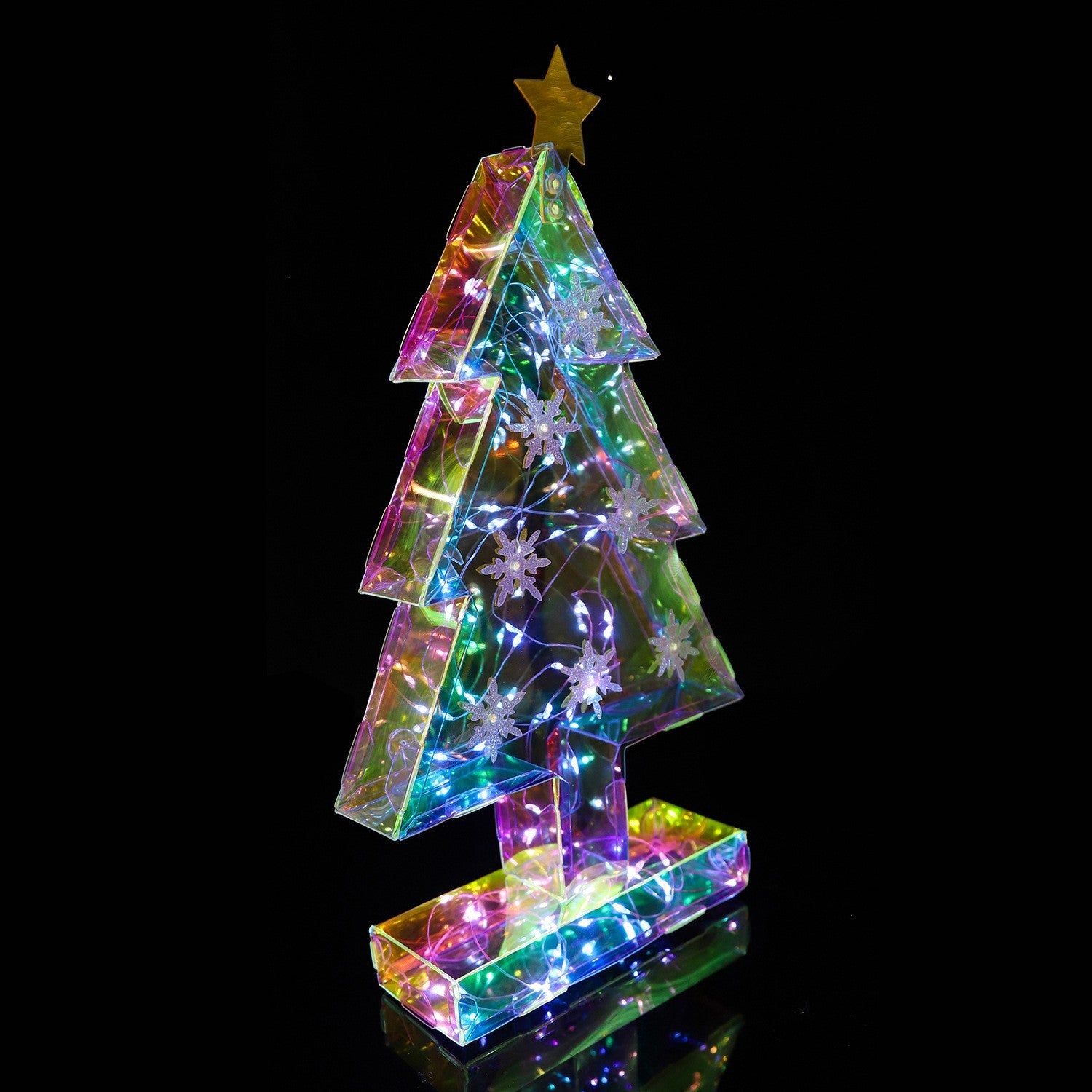 Ambiance de scène avec guirlandes lumineuses décoratives de Noël