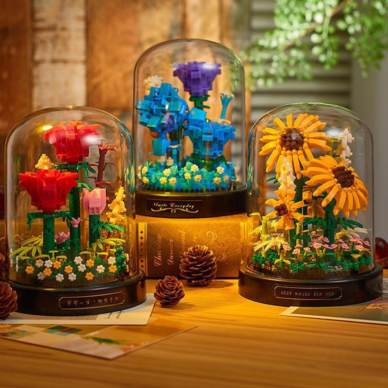 Sunflower Rose Succulent Assembled Toy