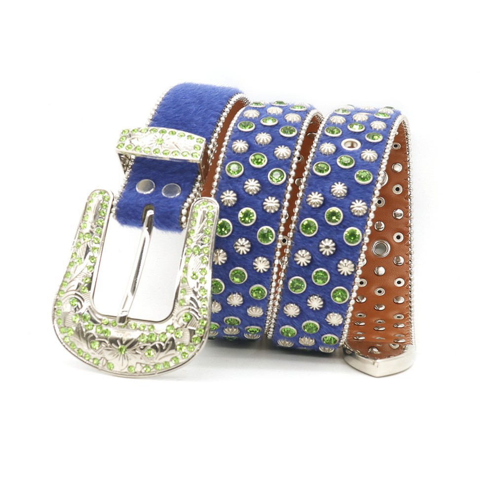 Ceinture diamantée personnalisée faite à la main par des femmes