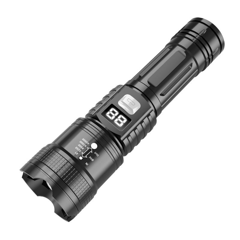 Lampe de poche Zoom Affichage de l'énergie Longue durée Super Lumineux