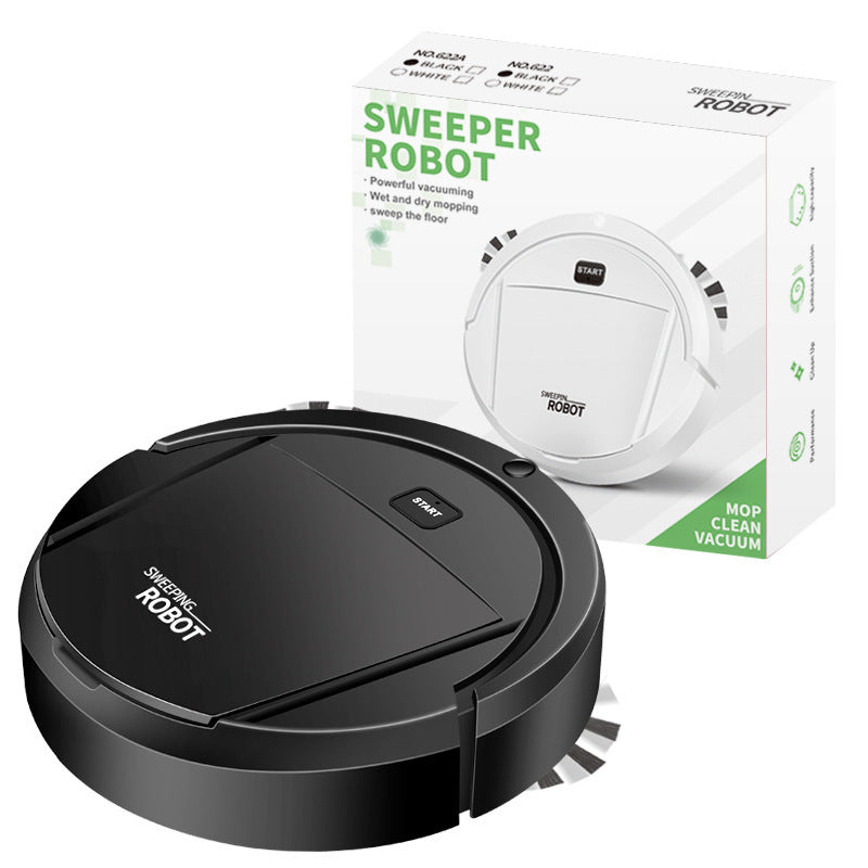 Robot de nettoyage intelligent, aspiration, balayage, lavage intégrés, collecteur de poussière USB