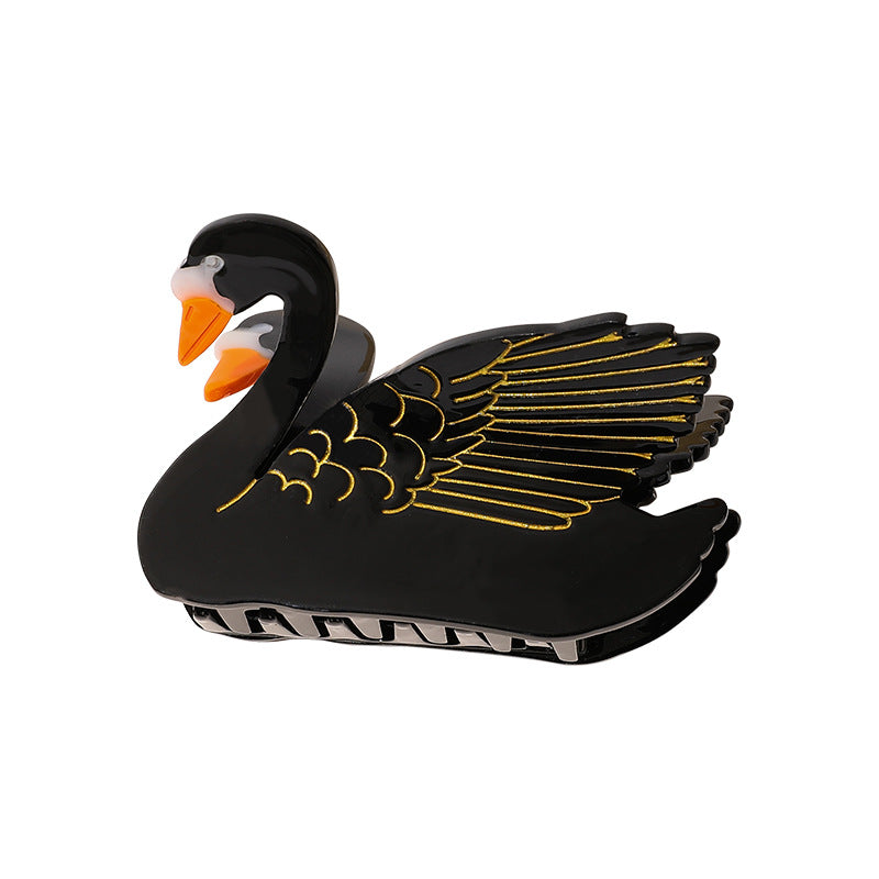 Pince à cheveux moyenne Swan Grip Shark