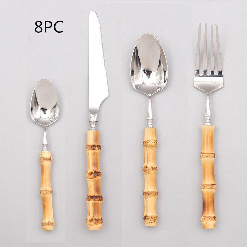 Ins Western Stainless Steel Steak Net Red Ice Cream Spoon Knife And Fork