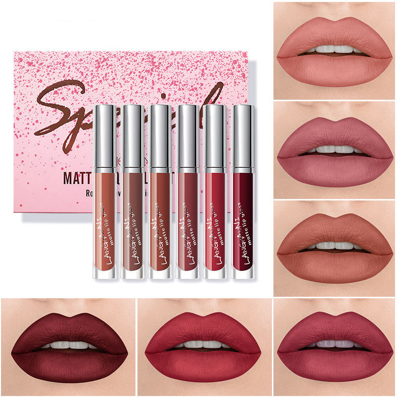 Rouge à lèvres - Lot de 6 rouges à lèvres mats veloutés