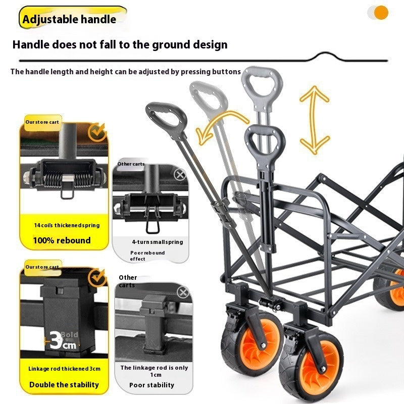 Baby Stroller Folding Outdoor Camp Camping Trailer