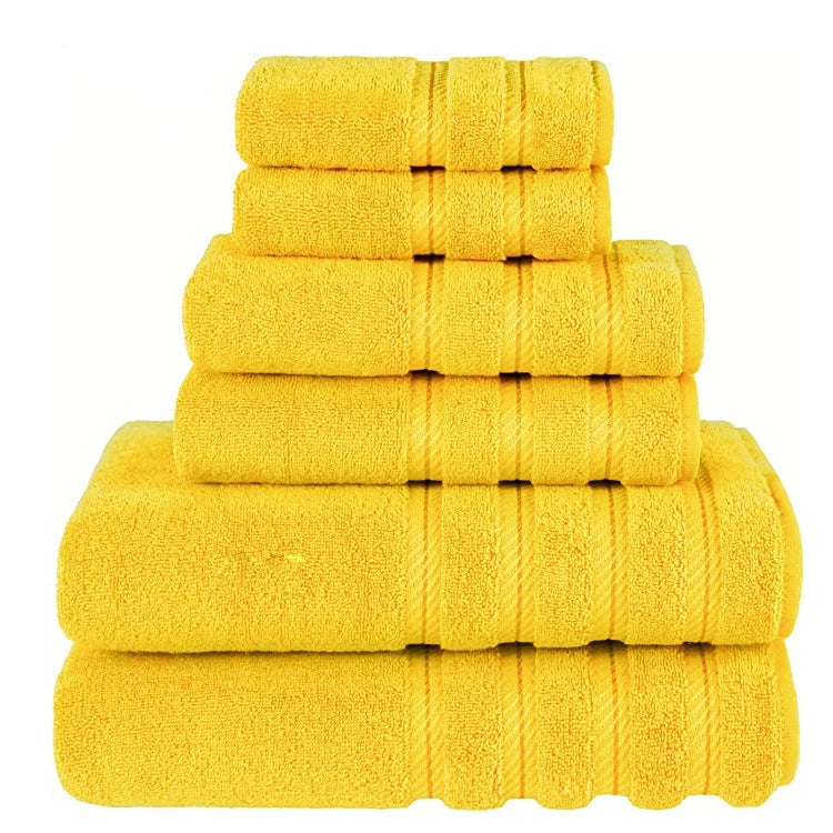 Ensemble de serviettes de bain en coton longues fibres absorbantes