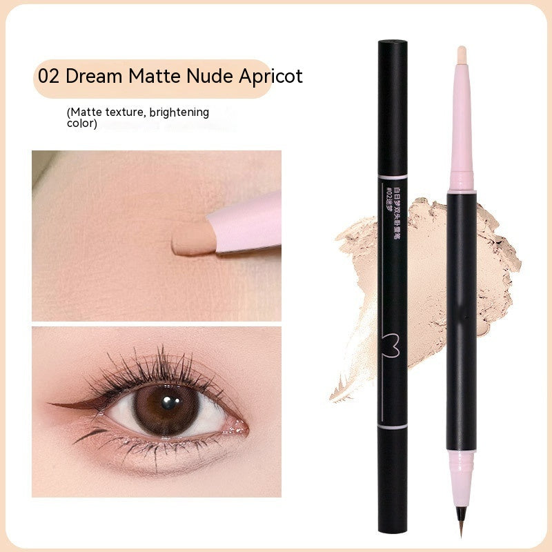 Double-headed Eye Shadow Pen High-gloss Brightening Double-effect Three-dimensional Eyeliner