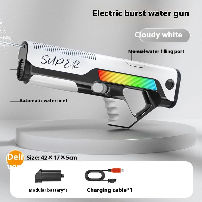 Pistolet à eau électrique à alimentation automatique pour enfants