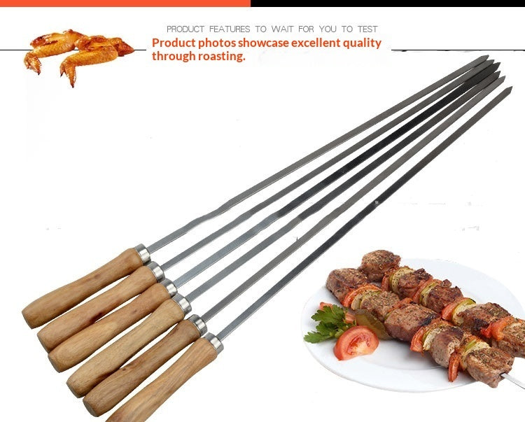 Brochettes de barbecue en acier inoxydable Brochettes de barbecue