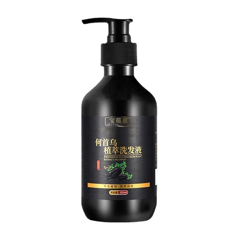 Shampooing aux herbes Polygonum Multiflorum pour le contrôle du sébum, antipelliculaire et apaisant les démangeaisons