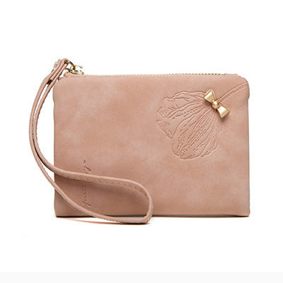 Portefeuille court givré en PU pour femme