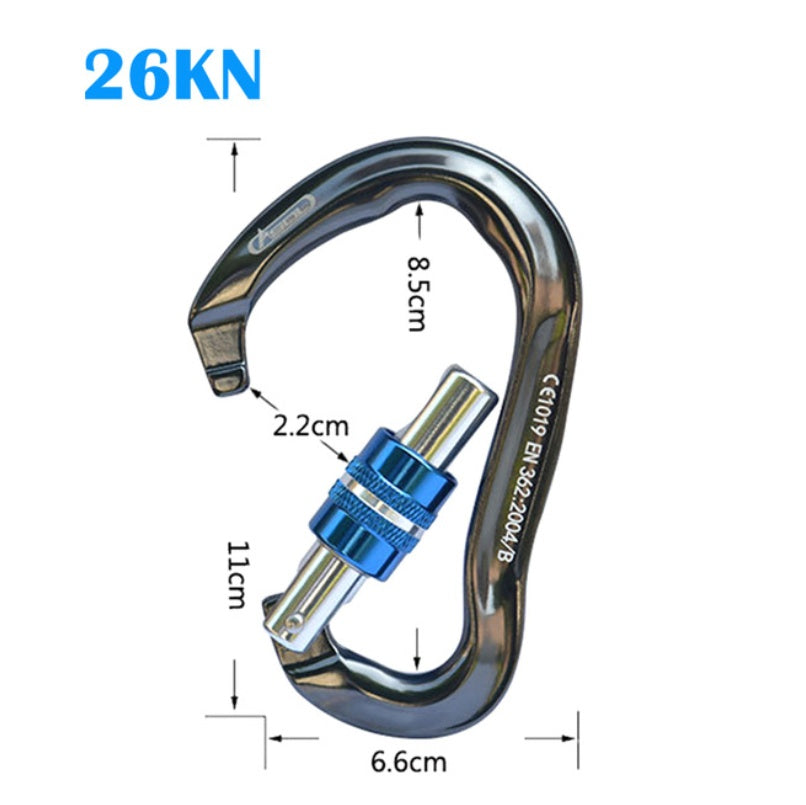 Safety Hook Type Lock Of Outdoor Mountaineering Main Lock